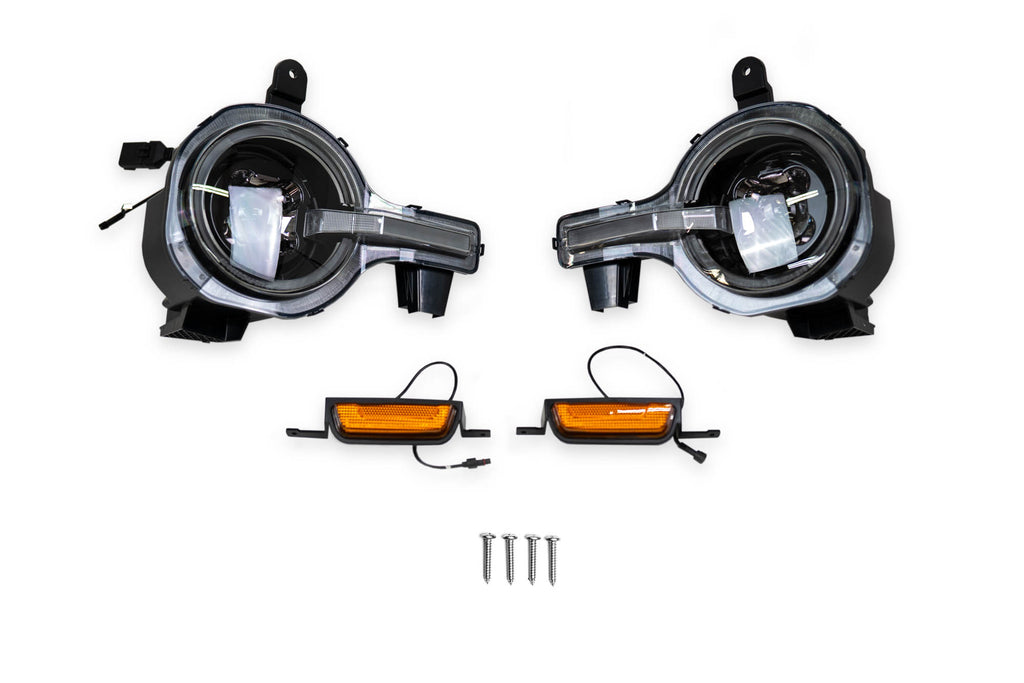 2021 2025 Ford Bronco Black Headlights DV8 Offroad
