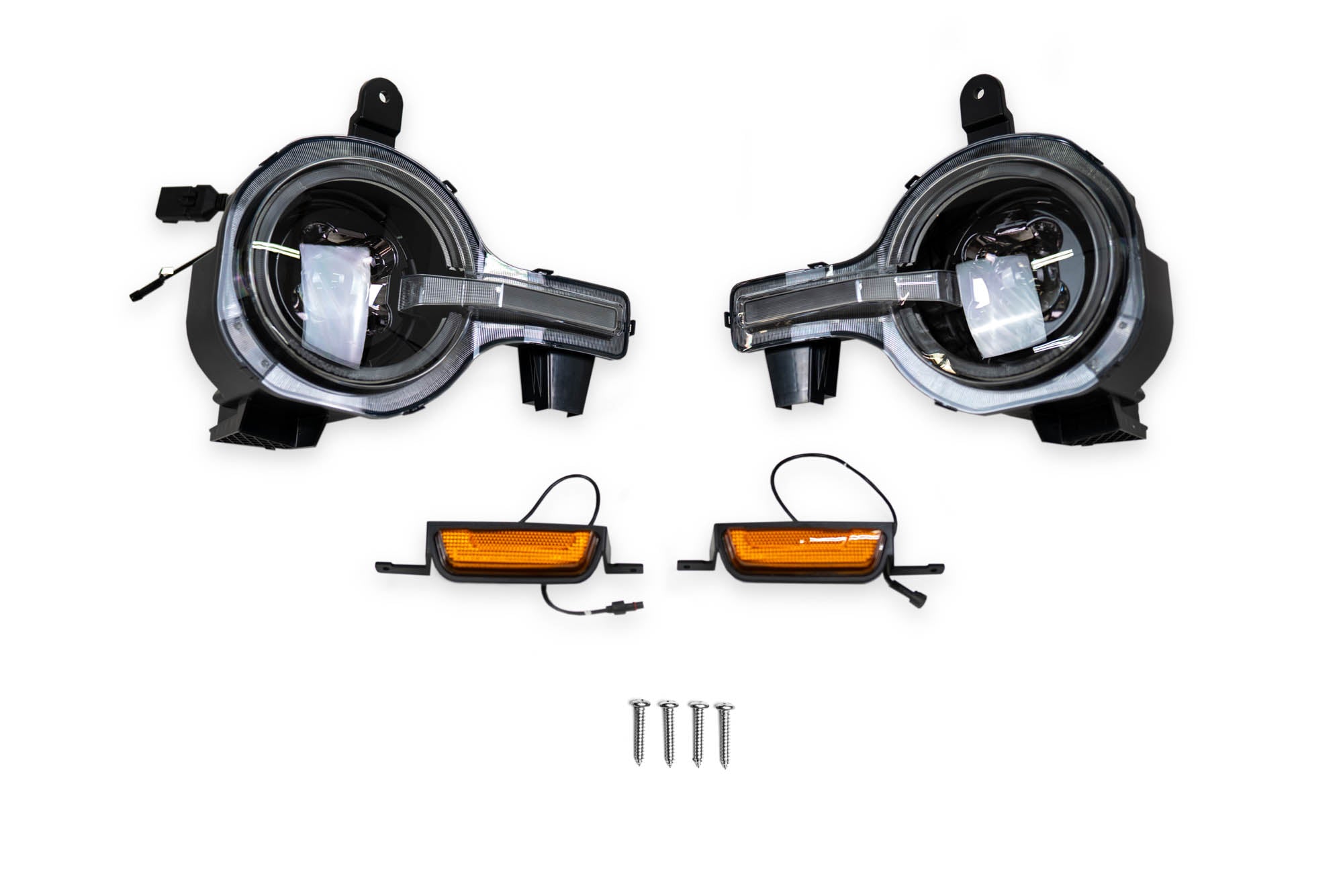2021 2025 Ford Bronco Black Headlights DV8 Offroad