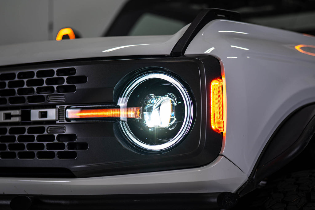 2021 2025 Ford Bronco Black Headlights DV8 Offroad