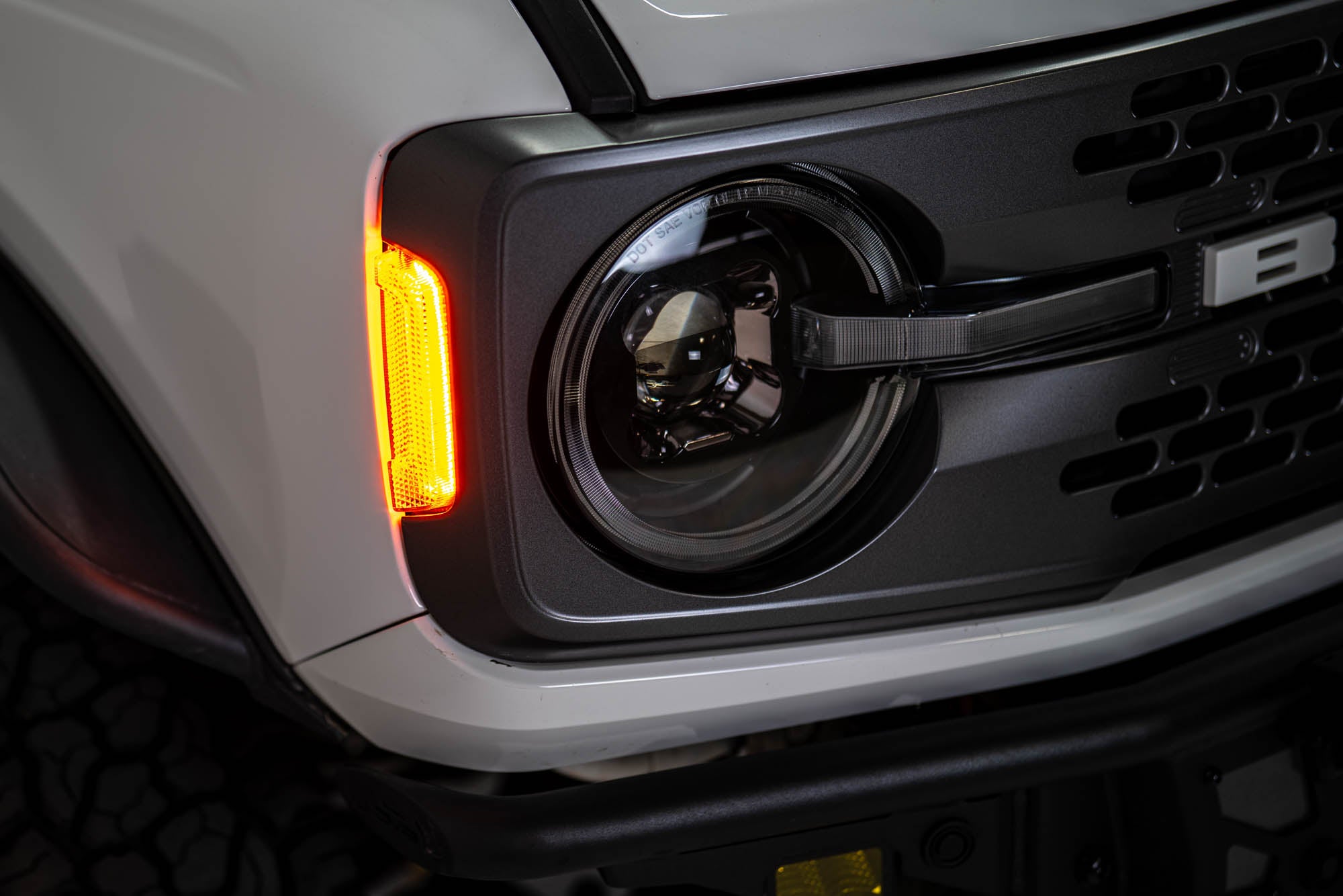 2021 2025 Ford Bronco Black Headlights DV8 Offroad