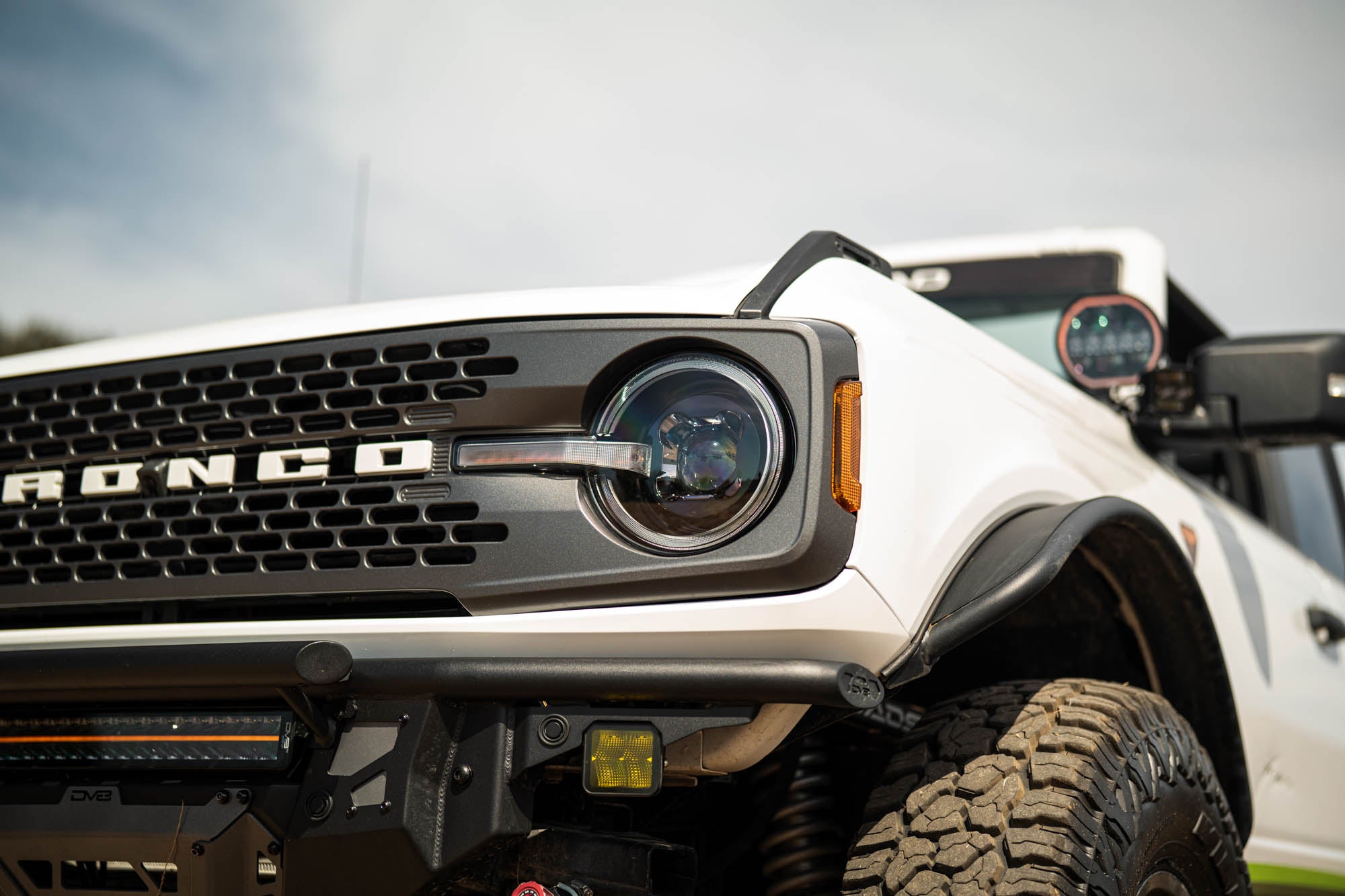 2021 2025 Ford Bronco Black Headlights DV8 Offroad