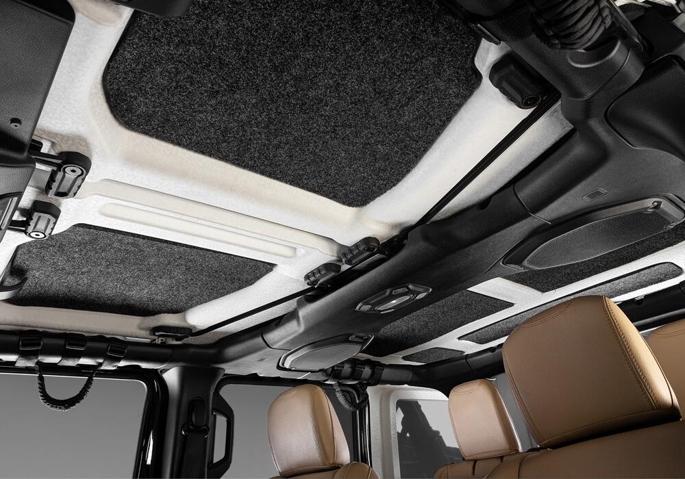 Jeep Headliner 18+ JL 2 door Headliner Kit 4 pc. Kit Intended For Hard Top Charcoal BedRug