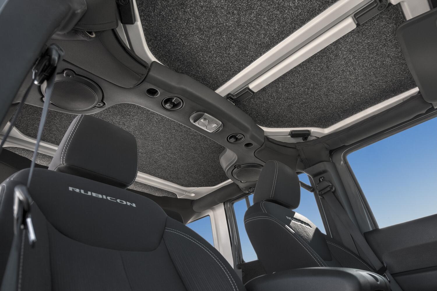 Jeep Headliner 18+ JL Unlimited 4 door Headliner Kit 4 pc. Kit Intended For Hard Top Charcoal BedRug