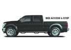 Podium Step LG Wheel-to-Wheel with Bed Access (3 Steps per Side) 3 Inch Main Tube Diameter 2015.5-2018 (2019-2024 Classic) Ram 1500/2020-2025 2500/3500 6 Foot 4 Inch Bed Crew Cab Textured Black NFab