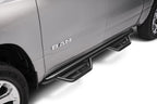 Podium Step LG Cab Length (2 Steps per Side) 3 Inch Main Tube Diameter 2019-2025 (New Body Style) Ram 1500 Crew Cab Textured Black NFab