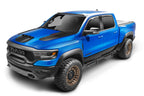 Podium Step LG Cab Length (2 Steps per Side) 3 Inch Main Tube Diameter 2019-2025 (New Body Style) Ram 1500 Crew Cab Textured Black NFab