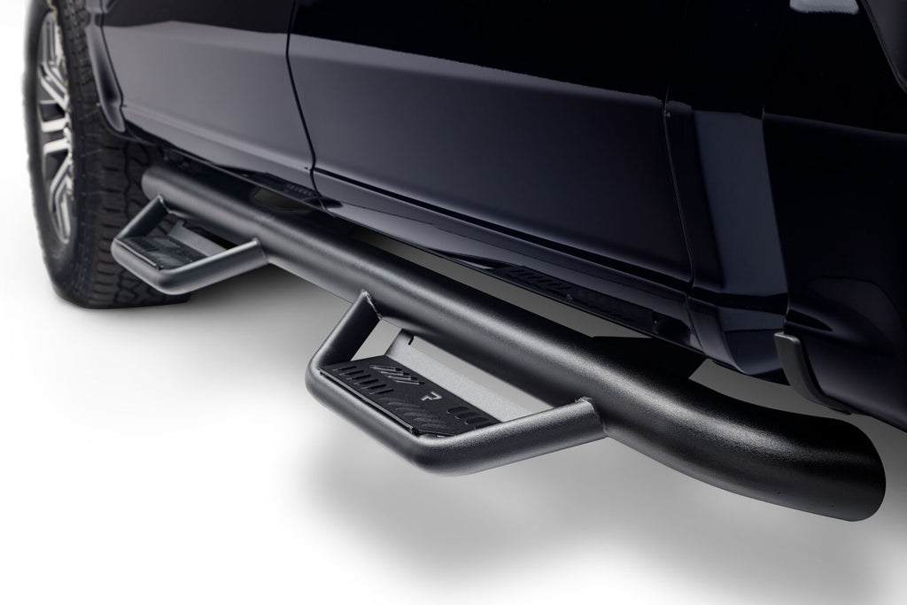 Podium Step LG Cab Length (2 Steps per Side) 3 Inch Main Tube Diameter 2015-2025 Ford F-150/2017-2025 Raptor Super Crew/2017-2025 F-250/F-350/F-450 Crew Textured Black NFab