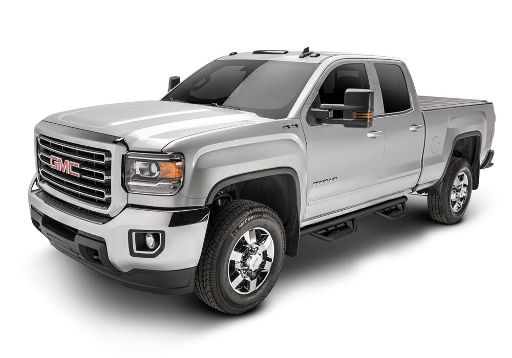 Podium Step LG Cab Length (2 Steps per Side) 3 Inch Main Tube Diameter 1999-2016 Ford F-250/350 SuperCab Textured Black NFab