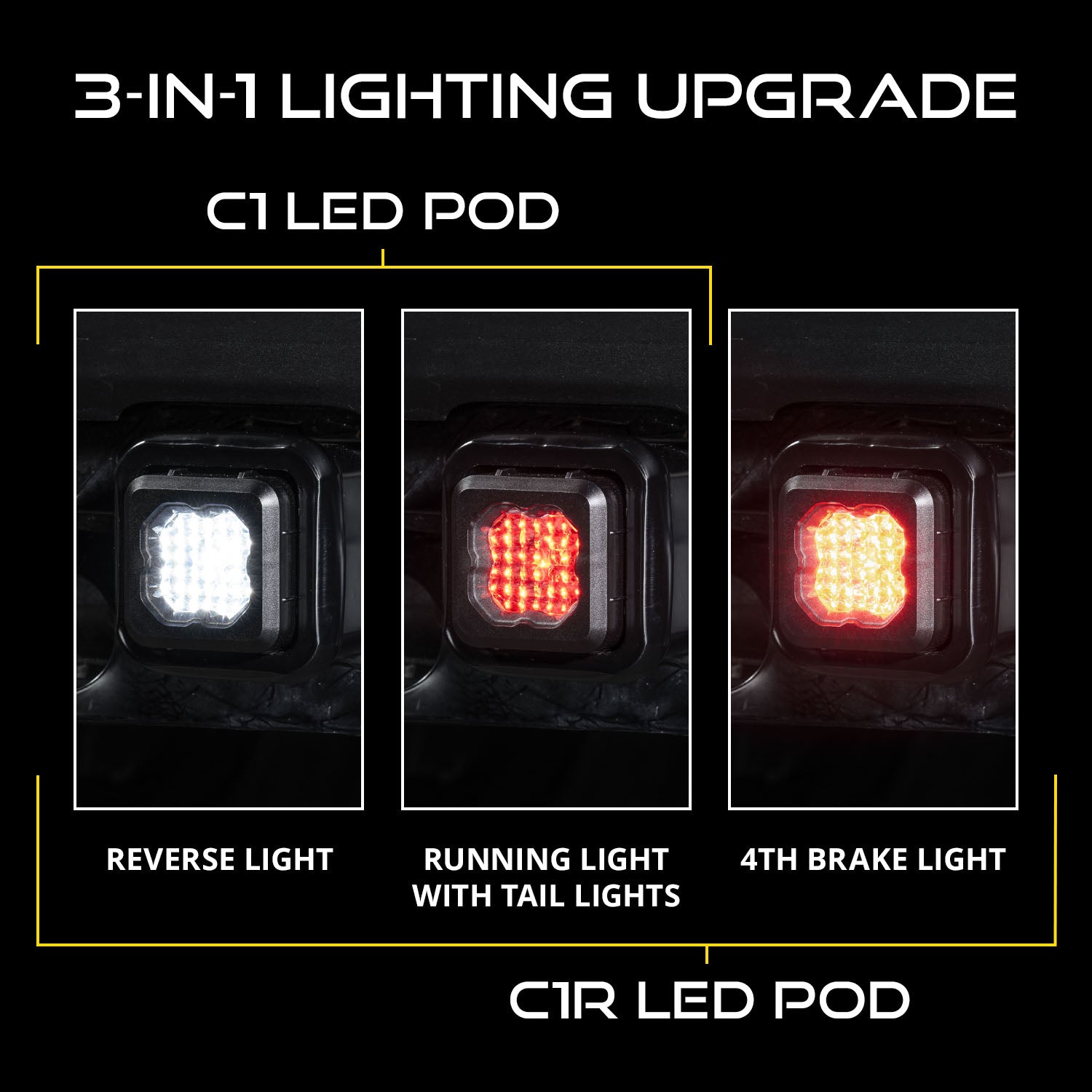 Diode Dynamics HitchMount LED Pod Reverse Kit for 2023-2025 Chevrolet Colorado C1R