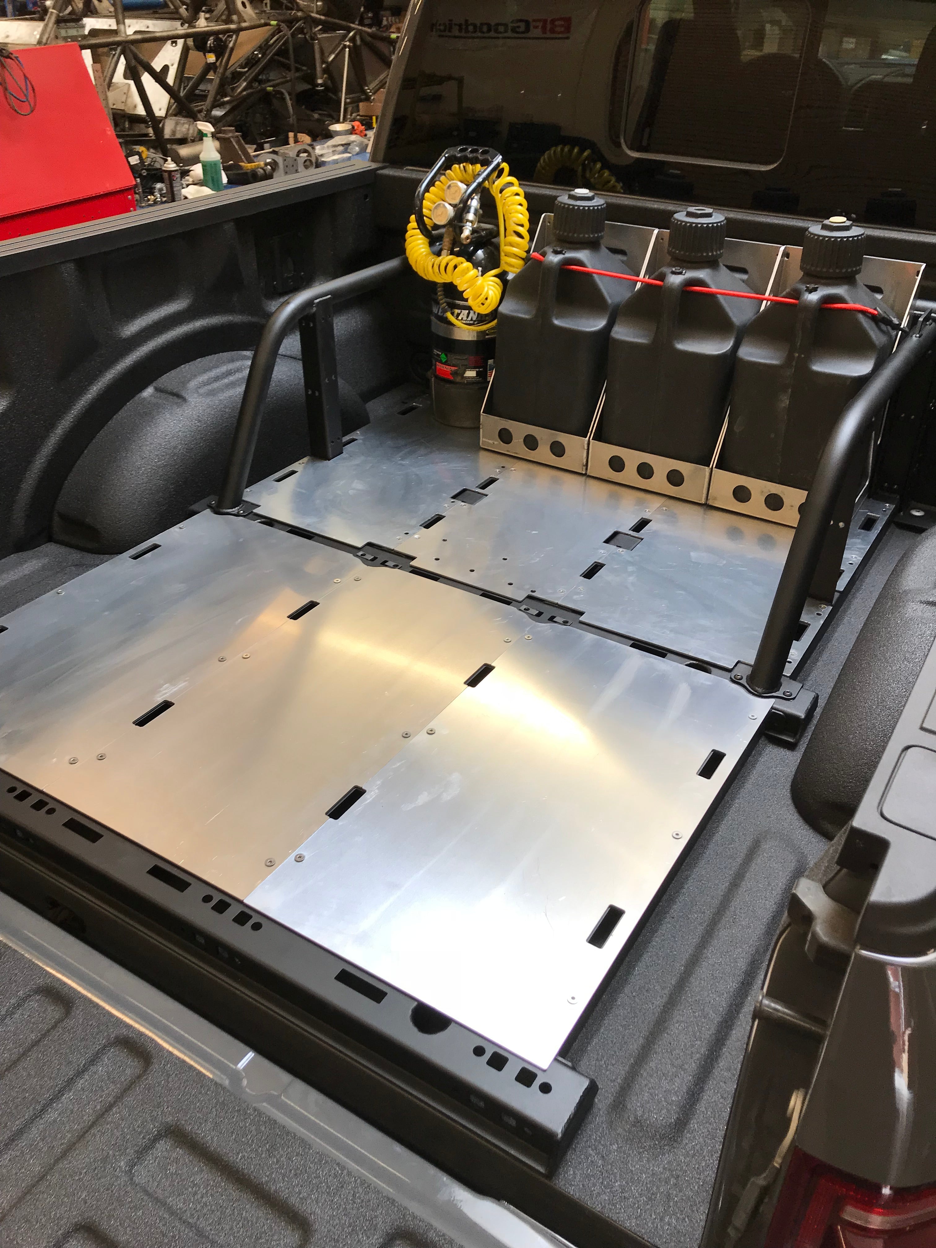 Foutz Motorsports Modular Bed Organizer 2017-2025 Ford F-150 Raptor 2023-2025 Ford F-150 Raptor R