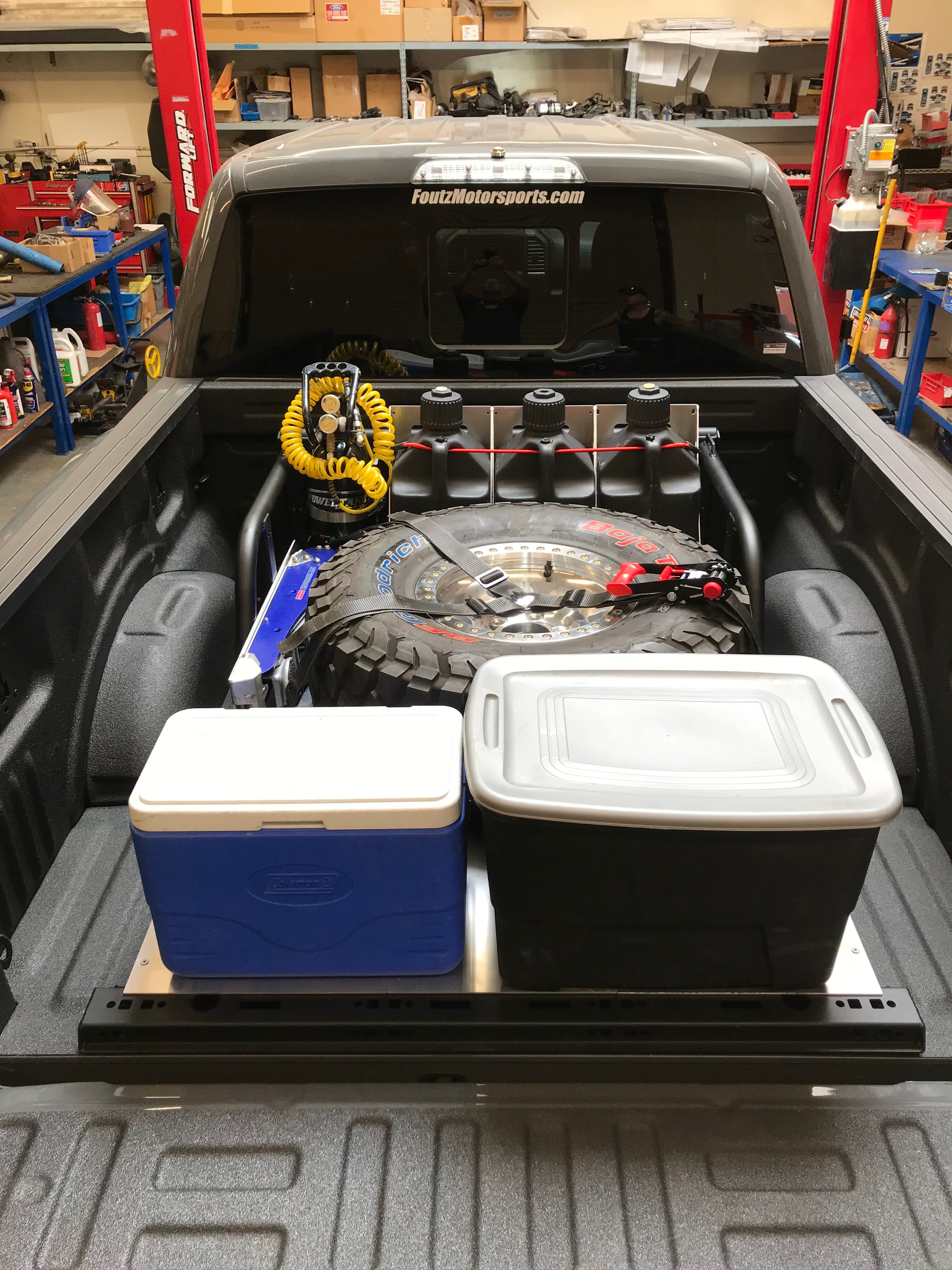 Foutz Motorsports Modular Bed Organizer 2017-2025 Ford F-150 Raptor 2023-2025 Ford F-150 Raptor R