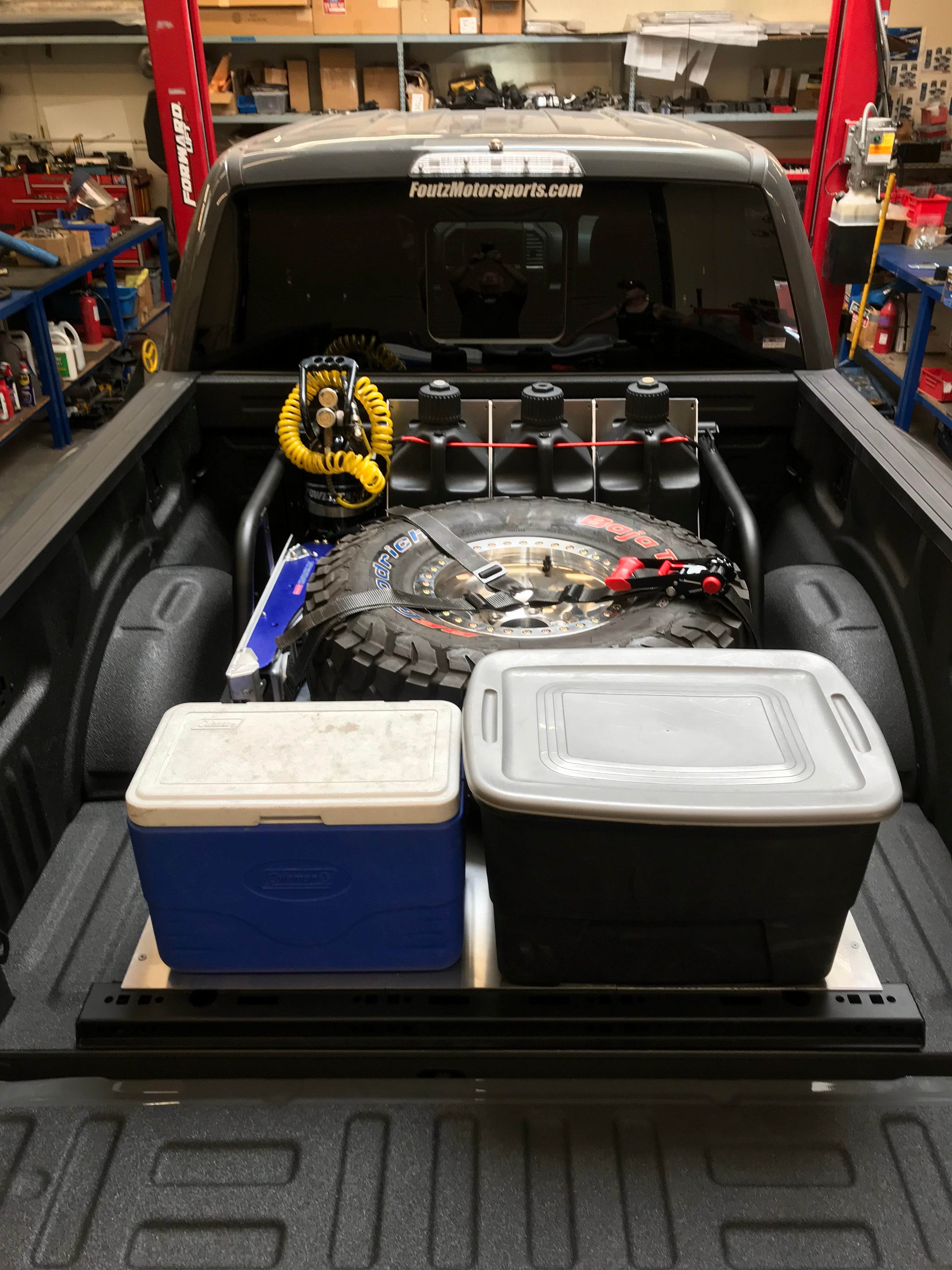 Foutz Motorsports Modular Bed Organizer 2017-2025 Ford F-150 Raptor 2023-2025 Ford F-150 Raptor R
