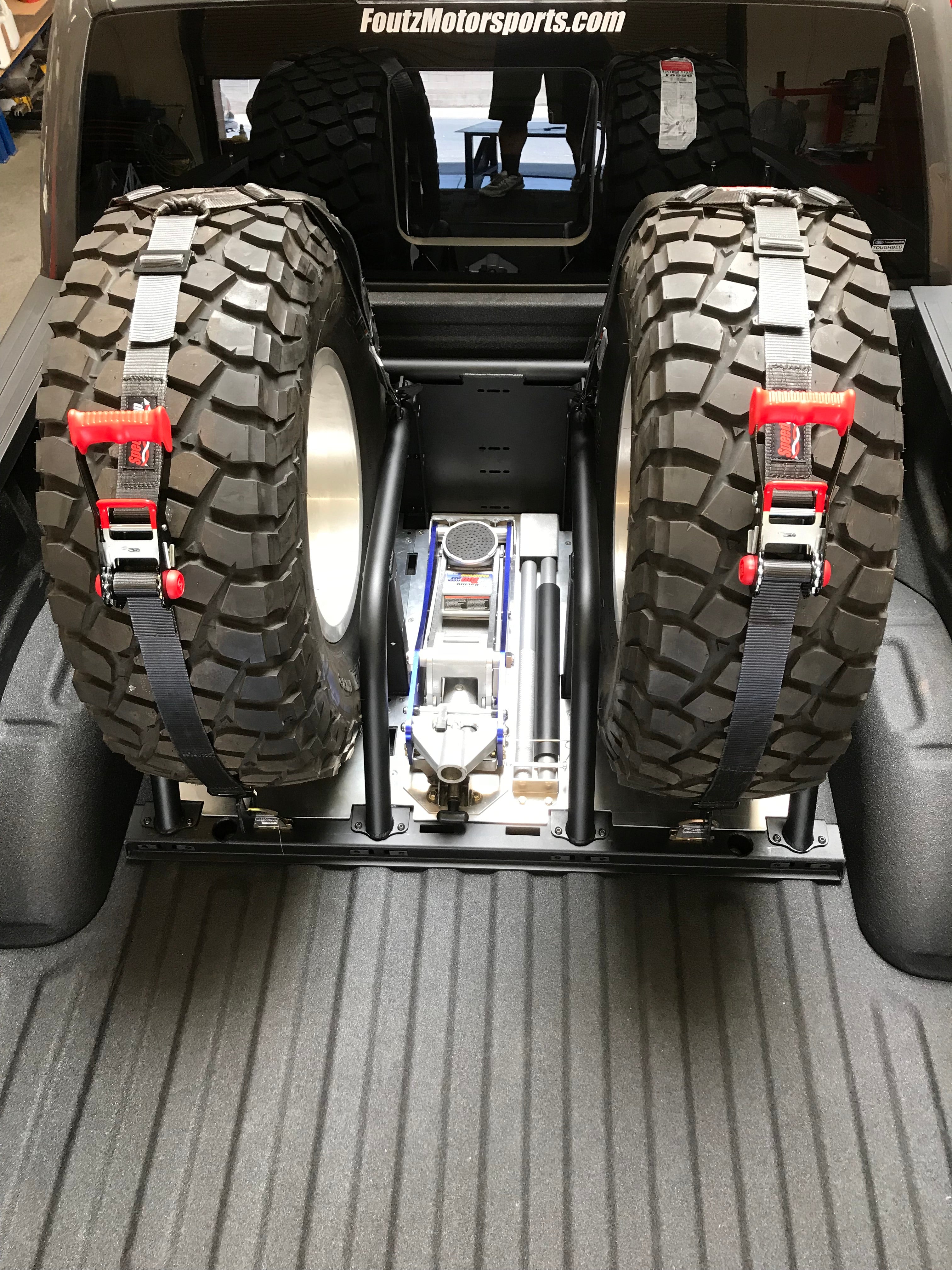 Foutz Motorsports Modular Bed Organizer with Slide Out Cargo Tray 2017-2024 Ford F-150 Raptor 2023-2024 Ford F-150 Raptor R