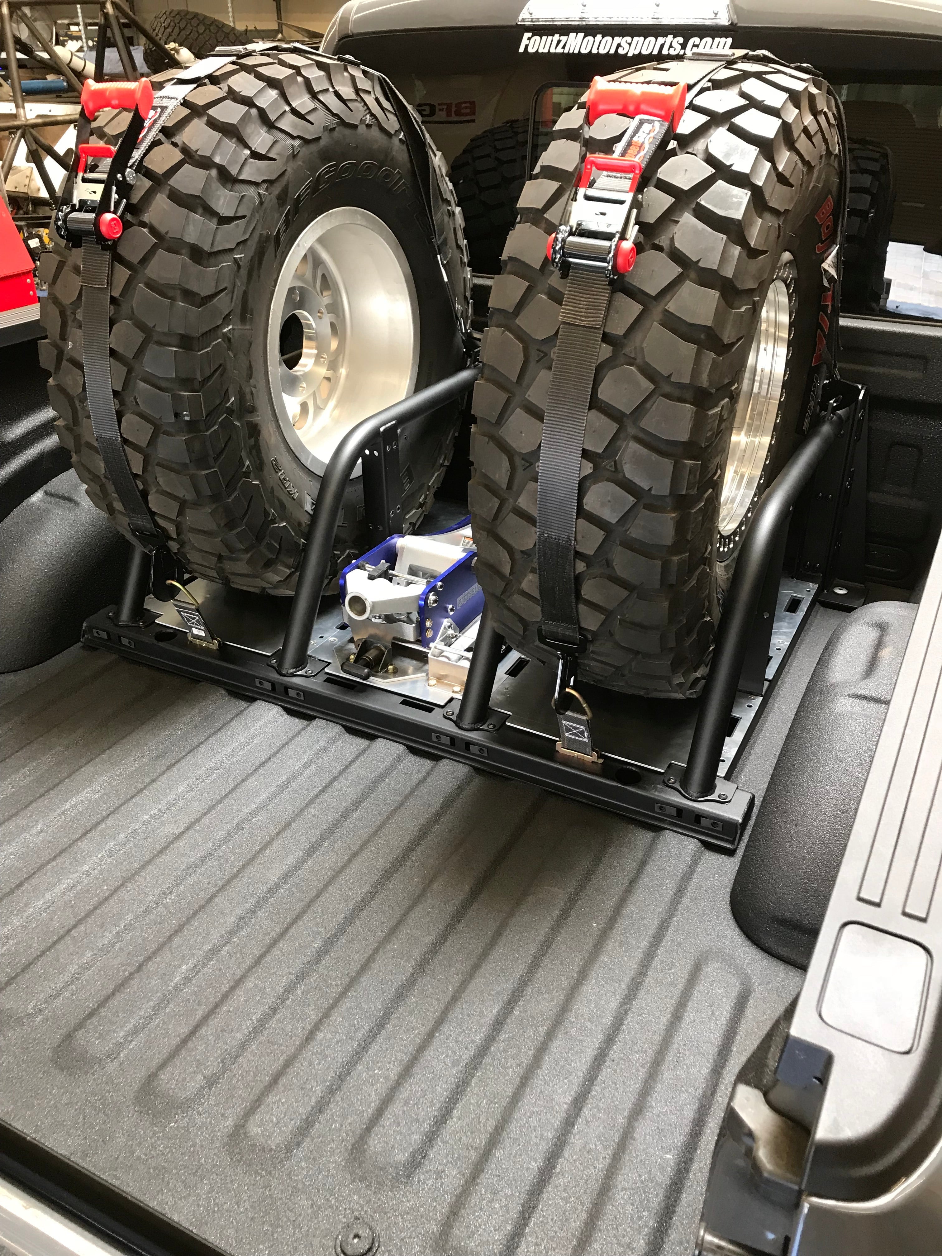 Foutz Motorsports 5-Link Rear Bed Organizer - 3.0x16 Coil Over 3.5x16 Bypass Shock 2021-2026 Ford F-150 Raptor 2023-2026 Ford F-150 Raptor R