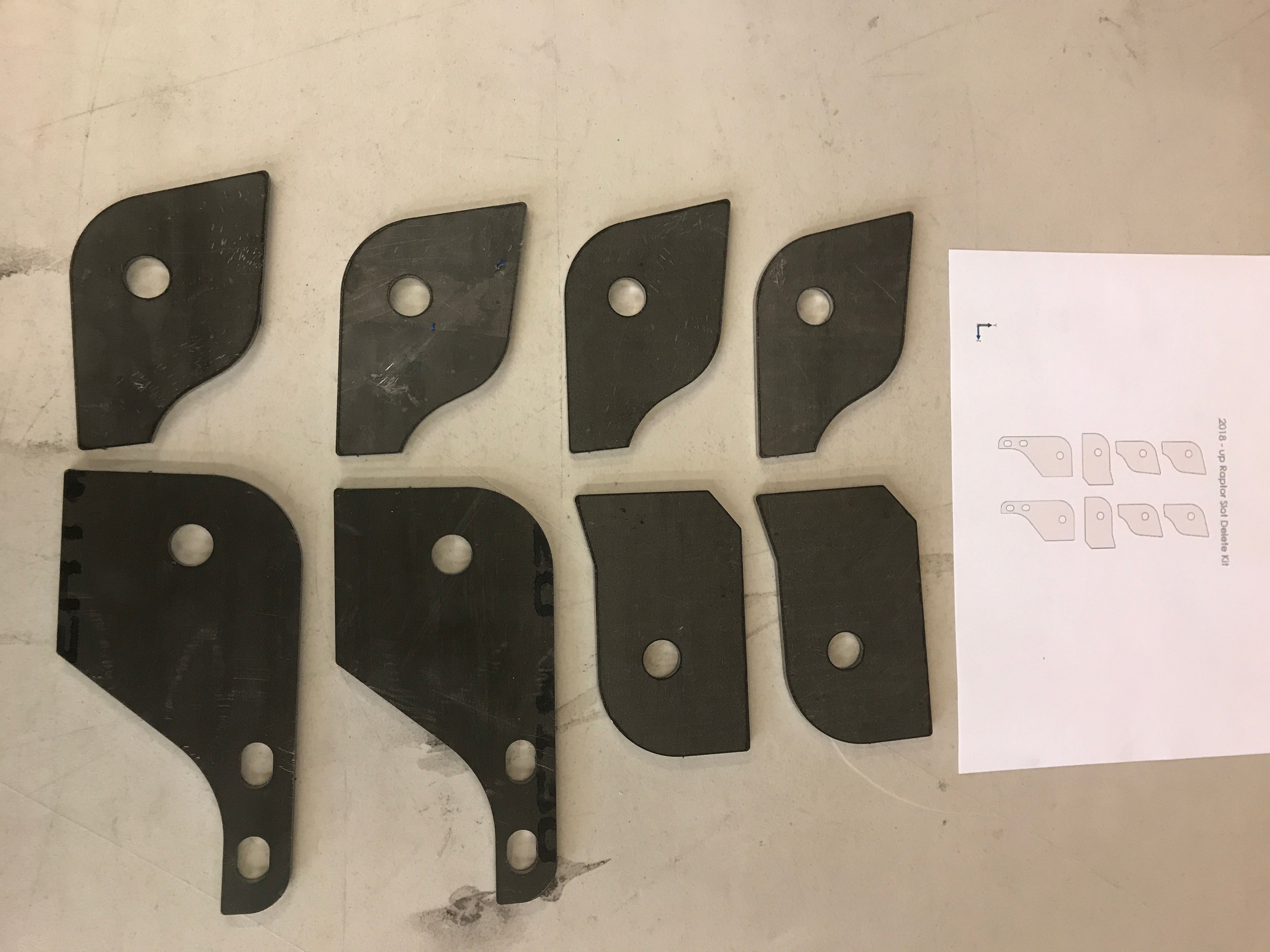 Foutz Motorsports Lower Arm Slot Delete Weld In Plate Kit 2017-2025 Ford F-150 Raptor 2023-2025 Ford F-150 Raptor R