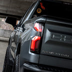 19-24 Chevrolet Silverado 1500 / 20-24 Silverado 2500/3500 HD LUXX-Series LED Tail Lights Black-Red - Apollo Off-Road