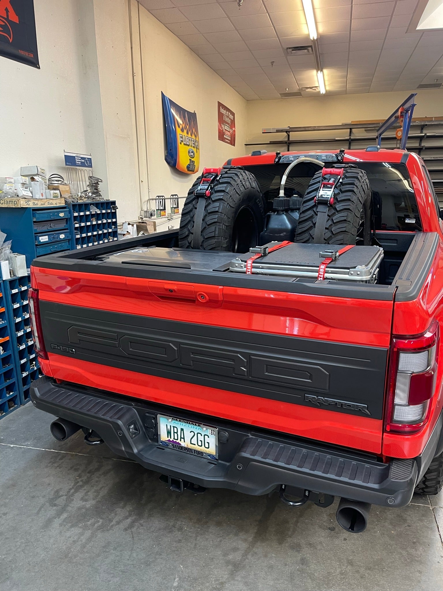 Foutz Motorsports Modular Bed Organizer with Slide Out Cargo Tray 2017-2024 Ford F-150 Raptor 2023-2024 Ford F-150 Raptor R
