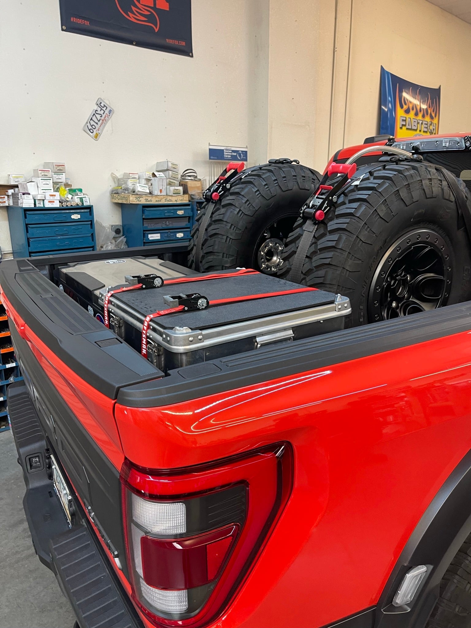 Foutz Motorsports Modular Bed Organizer with Slide Out Cargo Tray 2017-2024 Ford F-150 Raptor 2023-2024 Ford F-150 Raptor R
