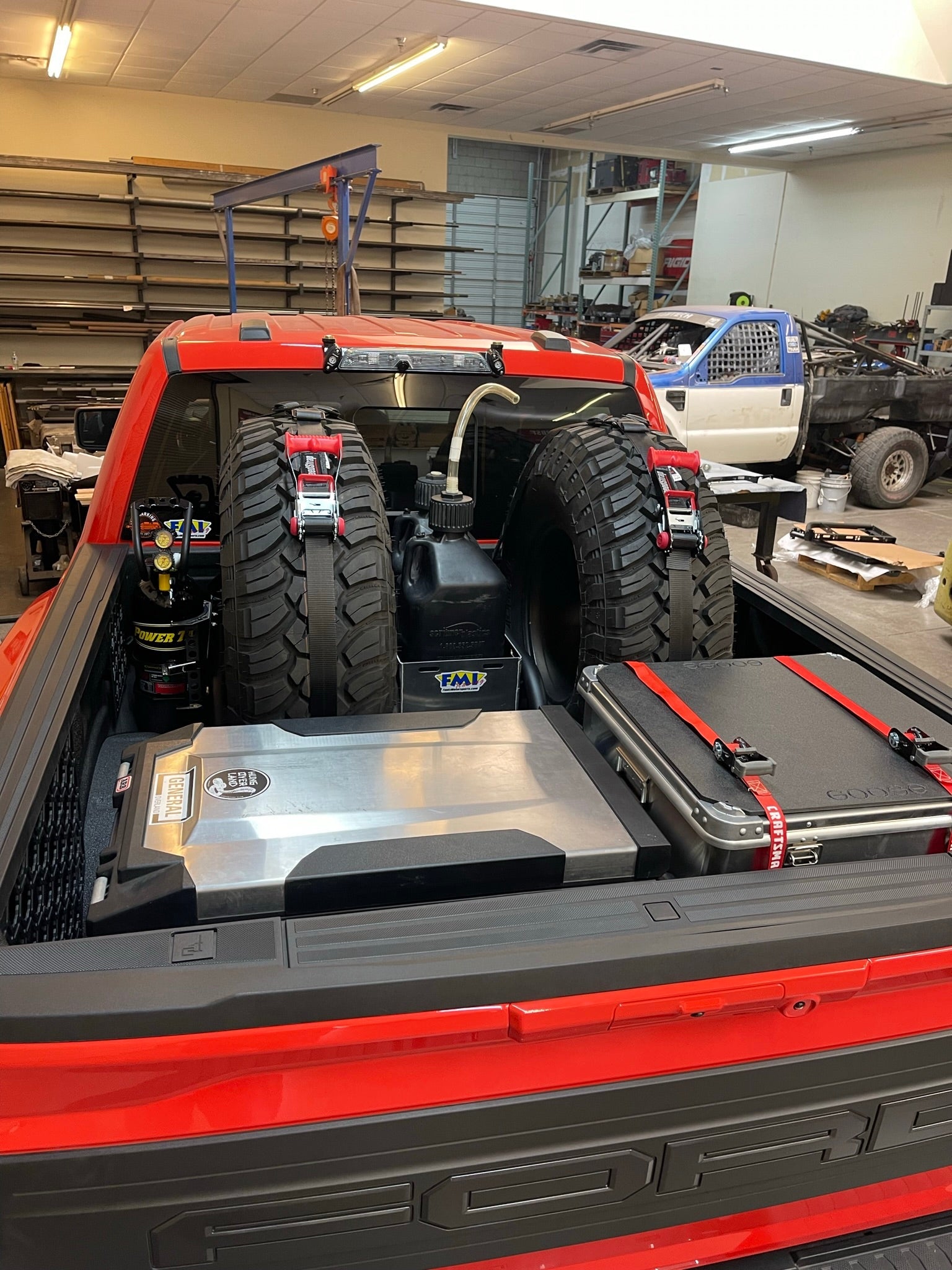 Foutz Motorsports Modular Bed Organizer with Slide Out Cargo Tray 2017-2024 Ford F-150 Raptor 2023-2024 Ford F-150 Raptor R