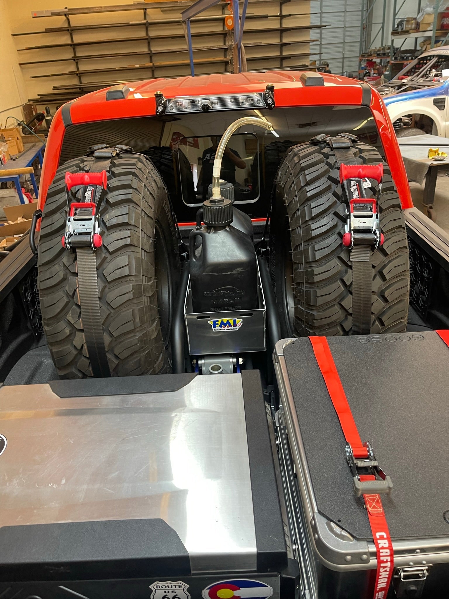 Foutz Motorsports Modular Bed Organizer with Slide Out Cargo Tray 2017-2024 Ford F-150 Raptor 2023-2024 Ford F-150 Raptor R