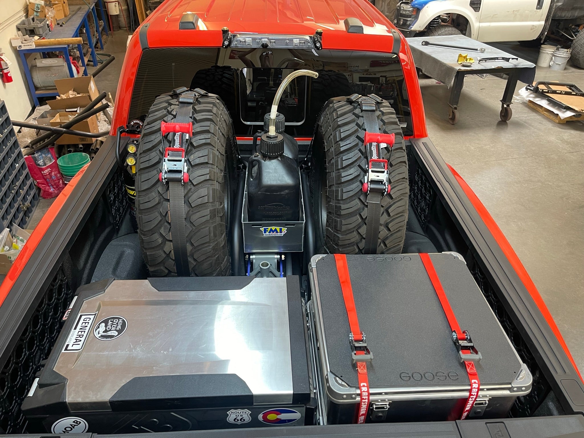 Foutz Motorsports Modular Bed Organizer with Slide Out Cargo Tray 2017-2024 Ford F-150 Raptor 2023-2024 Ford F-150 Raptor R