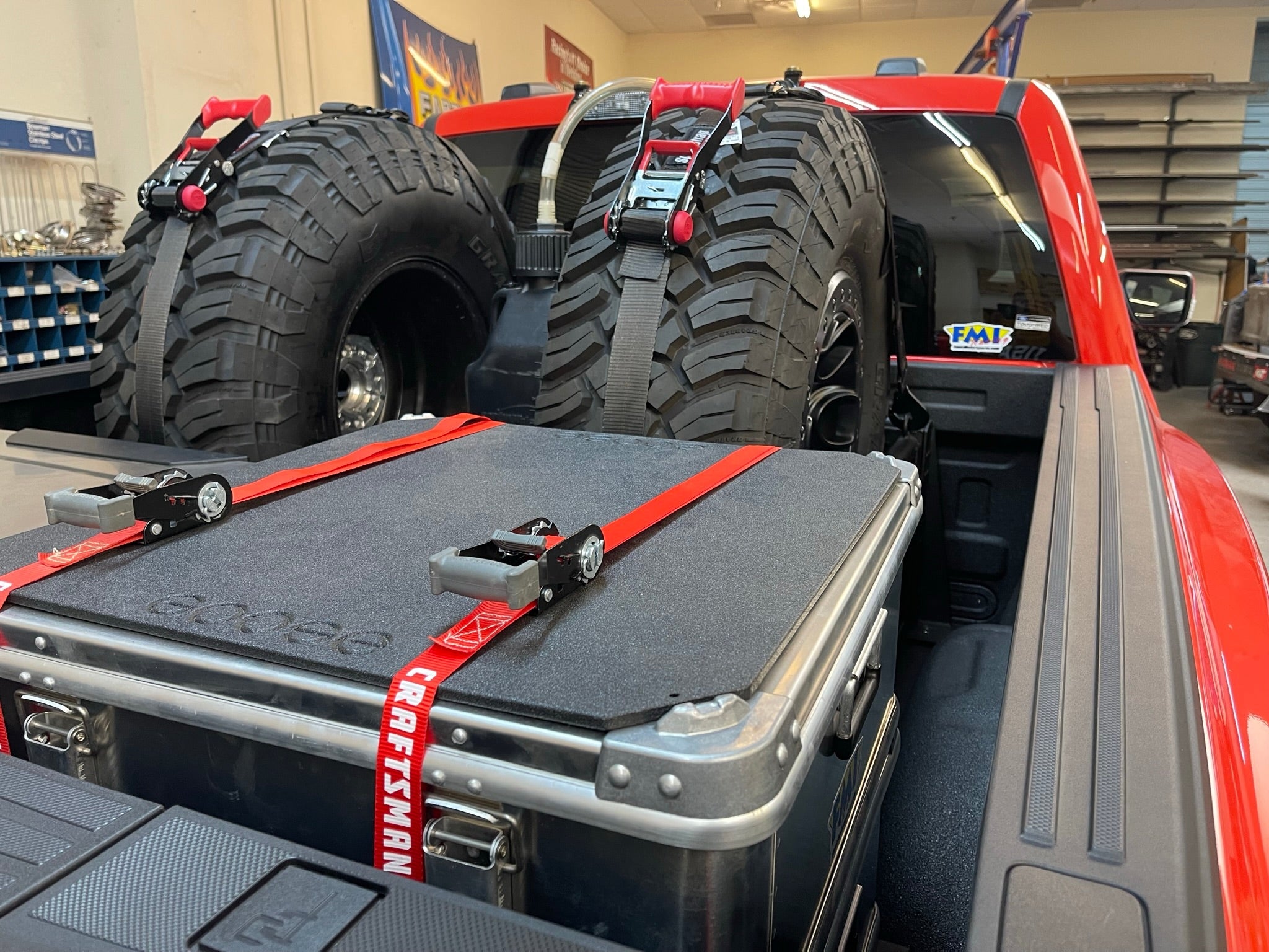 Foutz Motorsports Modular Bed Organizer with Slide Out Cargo Tray 2017-2024 Ford F-150 Raptor 2023-2024 Ford F-150 Raptor R