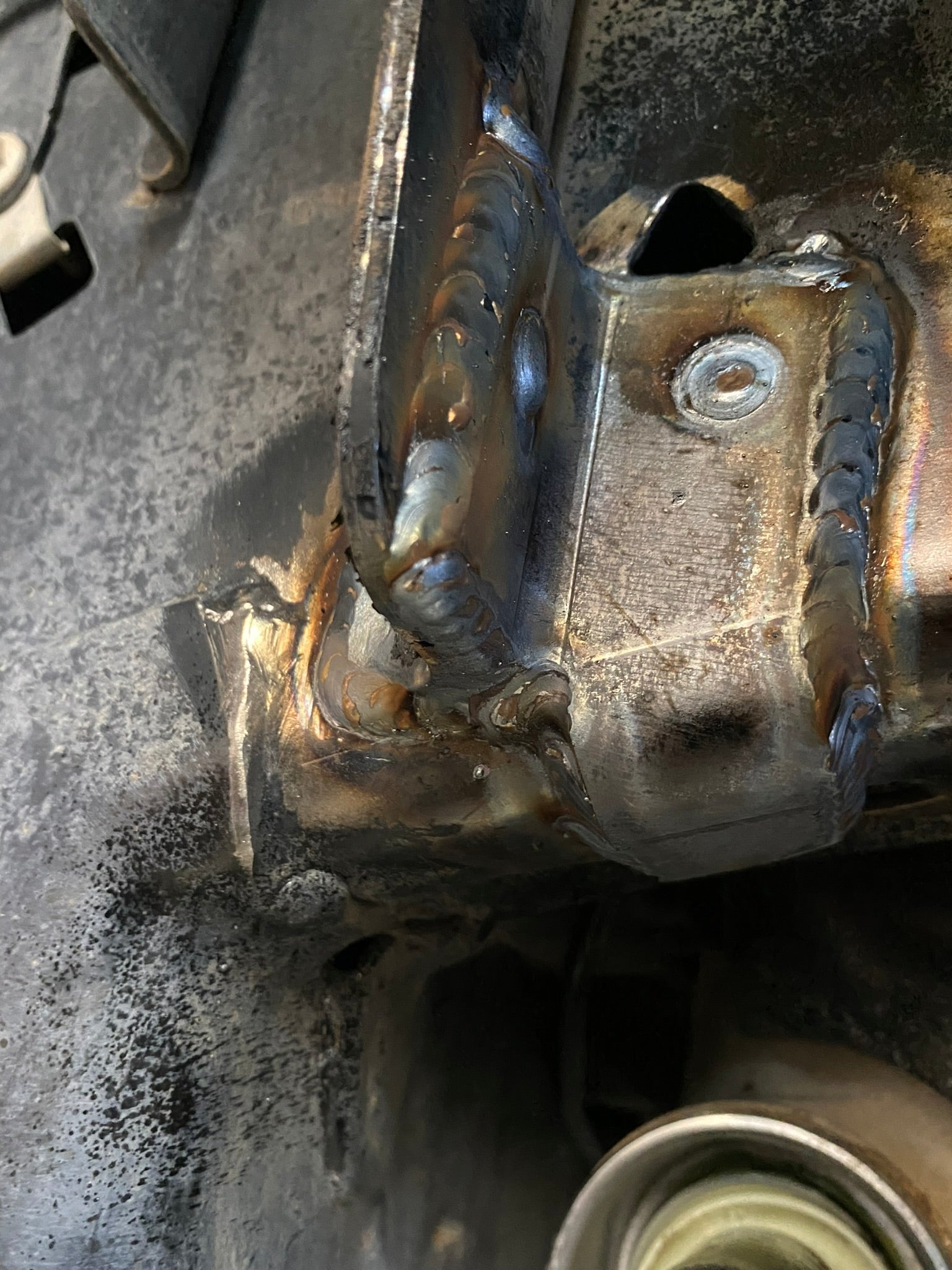 Foutz Motorsports spring tower corner weld in support gusset 2017-2020 Ford F-150 Raptor