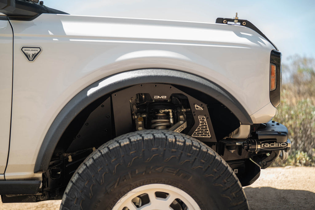 2021 2025 Ford Bronco Addictive Desert Designs Front Inner Fenders DV8 Offroad