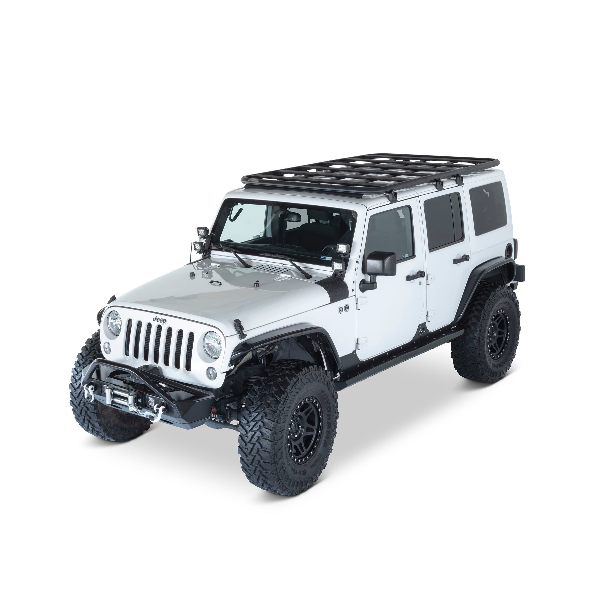 Defender Platform Roof Rack Mount 2007-2018 Jeep Wrangler 4 Door Smittybilt