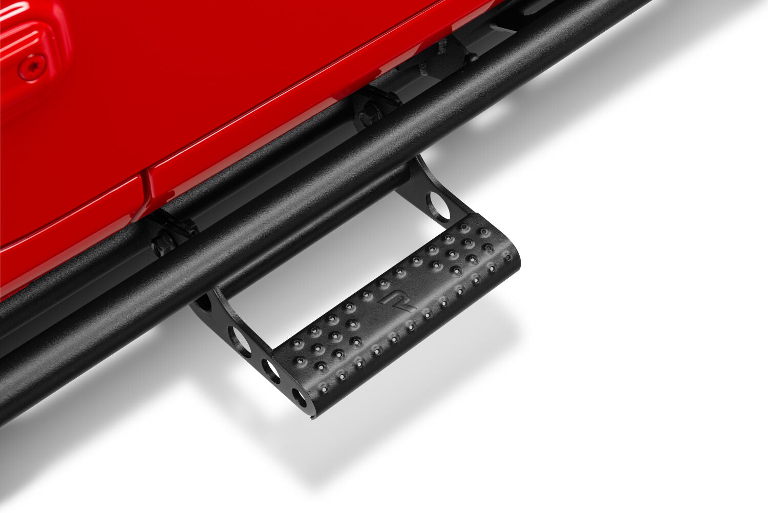 RKR Step System Full Length (1 Step Mount/1 Step per Side) 1.75 Inch Rails 2018-2026 Jeep Wrangler JL 2-Door Textured Black NFab