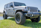 RKR Rock Rails Cab Length (2 Steps per Side) 2020-2025 Jeep Gladiator JT 4-Door Textured Black NFab