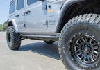 RKR Rock Rails Cab Length (2 Steps per Side) 2020-2025 Jeep Gladiator JT 4-Door Textured Black NFab