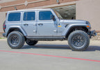 RKR Rock Rails Cab Length (2 Steps per Side) 2020-2025 Jeep Gladiator JT 4-Door Textured Black NFab