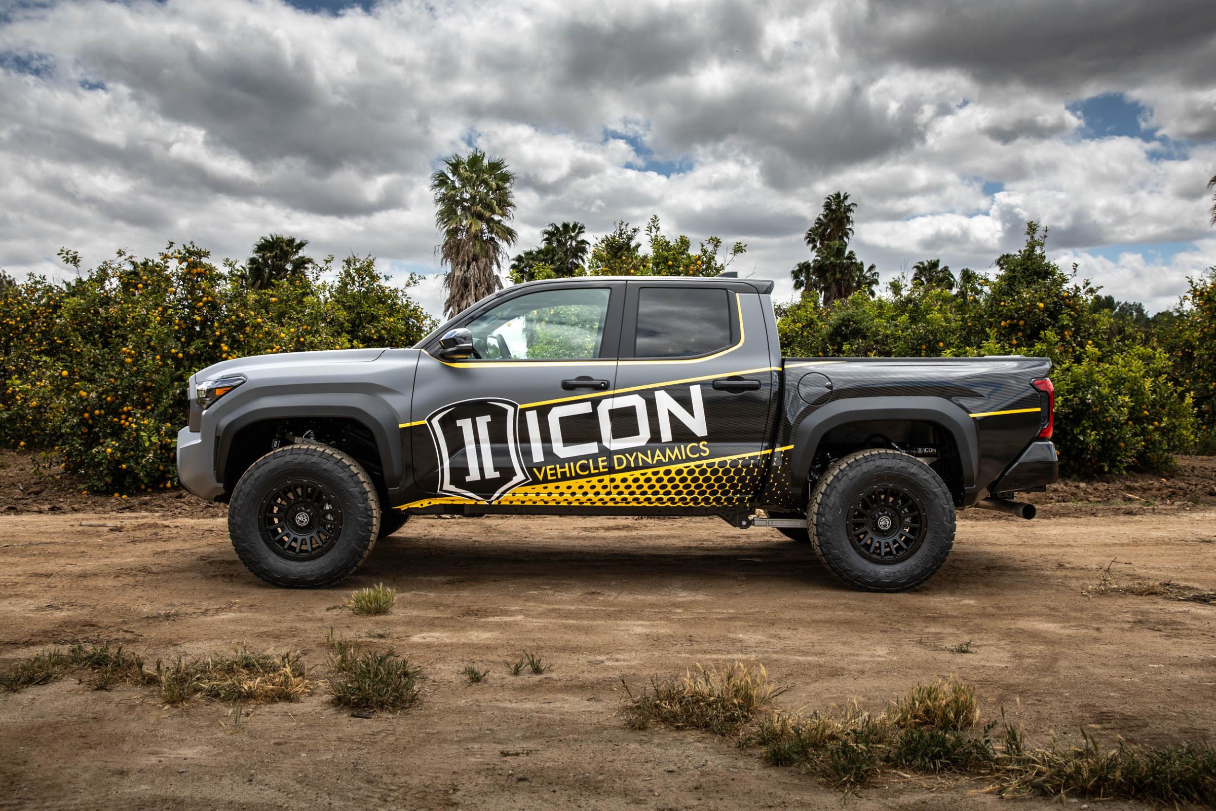 2024-2025 Toyota Tacoma 1.25-3 Inch Lift Stage 2 Suspension System Billet Overland Rear Springs Icon Vehicle Dynamics