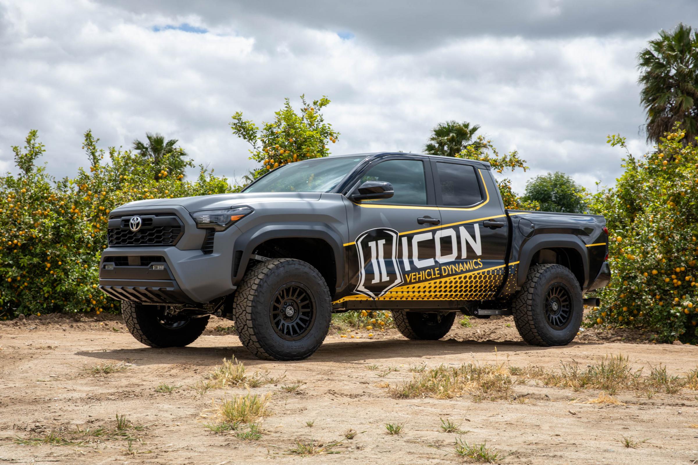 2024-2025 Toyota Tacoma 1.25-3 Inch Lift Stage 2 Suspension System Billet Overland Rear Springs Icon Vehicle Dynamics
