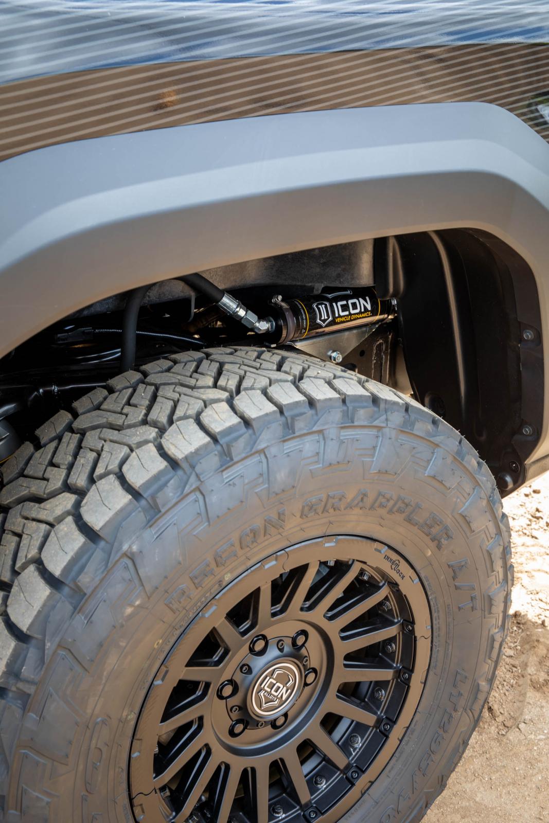 2024-2025 Toyota Tacoma 1.25-3 Inch Lift Stage 4 Suspension System Billet Overland Rear Springs Icon Vehicle Dynamics