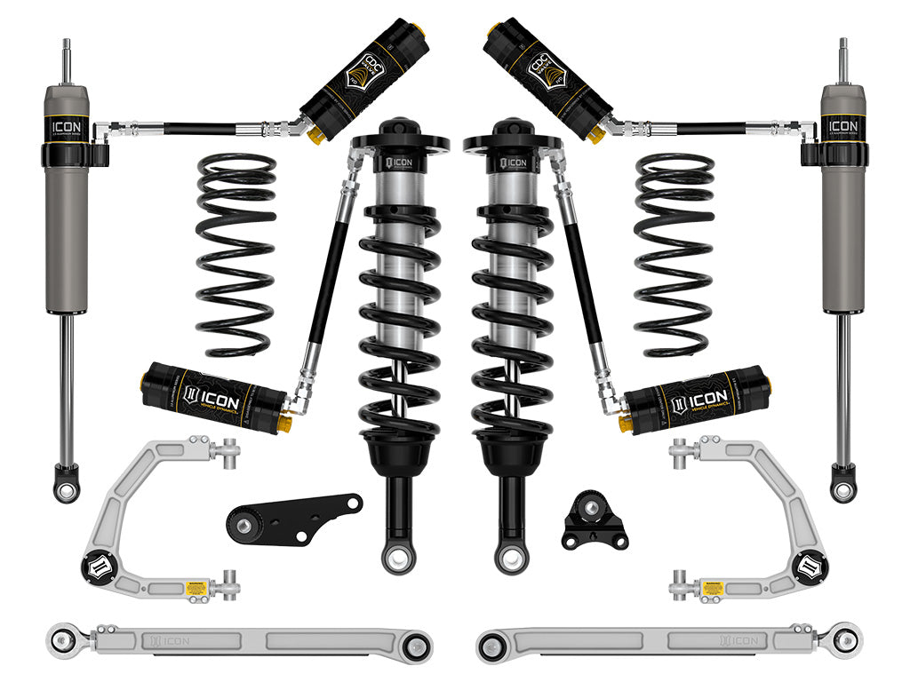 2024-2025 Toyota Tacoma 1.25-3 Inch Lift Stage 8 Suspension System Billet Overland Rear Springs Icon Vehicle Dynamics