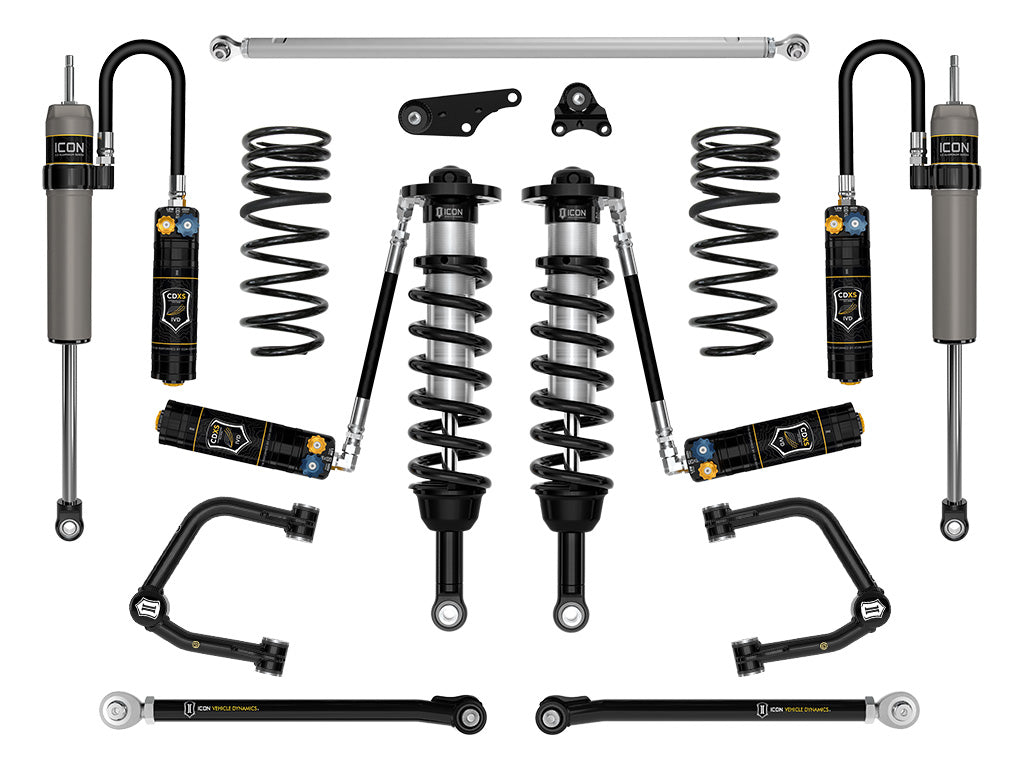 2024-2025 Toyota Land Cruiser 250 Series 1.25-3 Inch Lift Stage 8 Suspension System CDXS Tubular Icon Vehicle Dynamics
