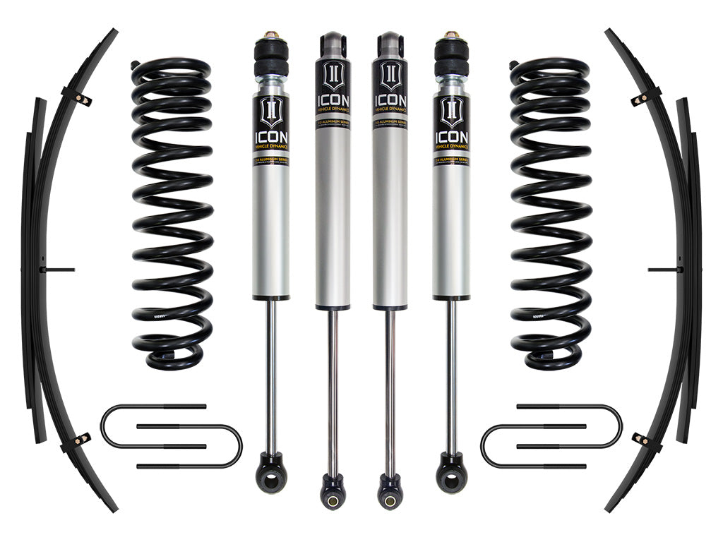 2008-2010 Ford F-250/F-350 Super Duty 4WD Diesel 2.5 Inch Lift Stage 1 Suspension System W/ Expansion Packs Icon Vehicle Dynamics