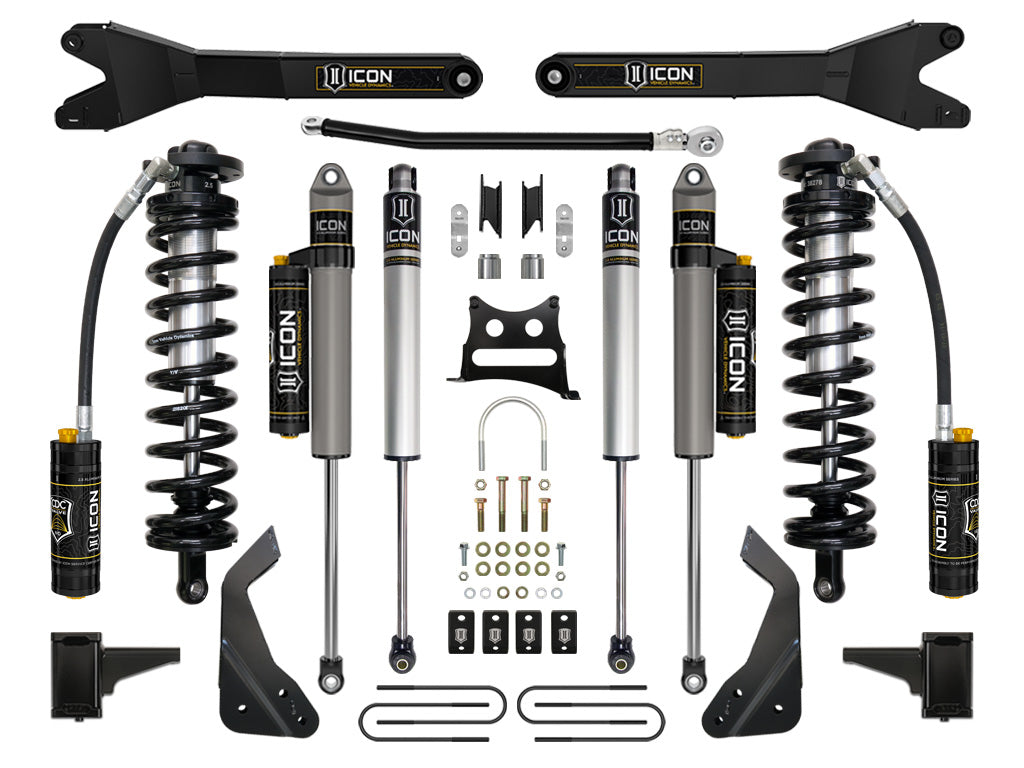 08-10 Ford F250/F350 4-5.5 Inch Stage 5 Coilover Conversion System W Radius Arm Icon Vehicle Dynamics