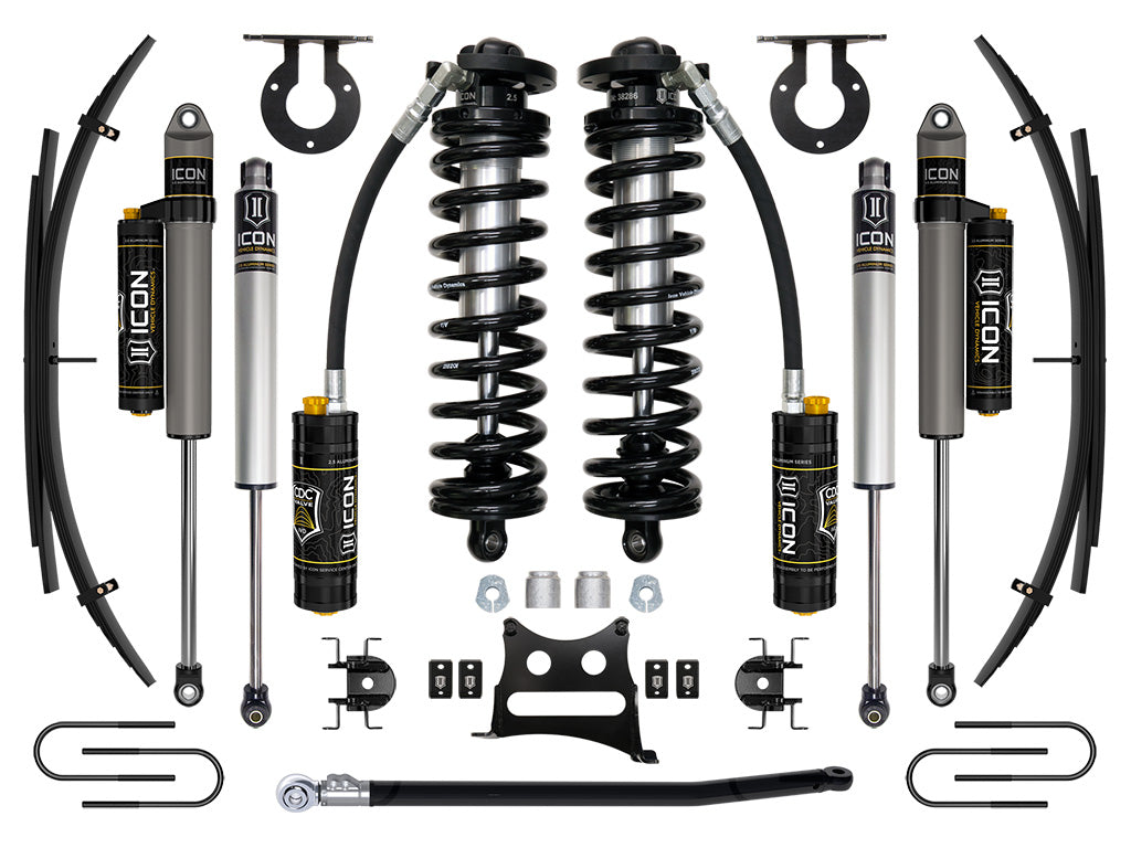 08-10 Ford F250/F350 2.5-3 Inch Lift Stage 4 Coilover System W/ Leaf Springs Icon Vehicle Dynamics
