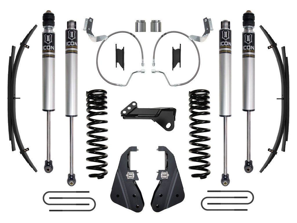2023-2025 Ford F-250/F-350 Super Duty 4WD Gas 4.5 Inch Lift Stage 1 Suspension System W/ Expansion Packs Icon Vehicle Dynamics