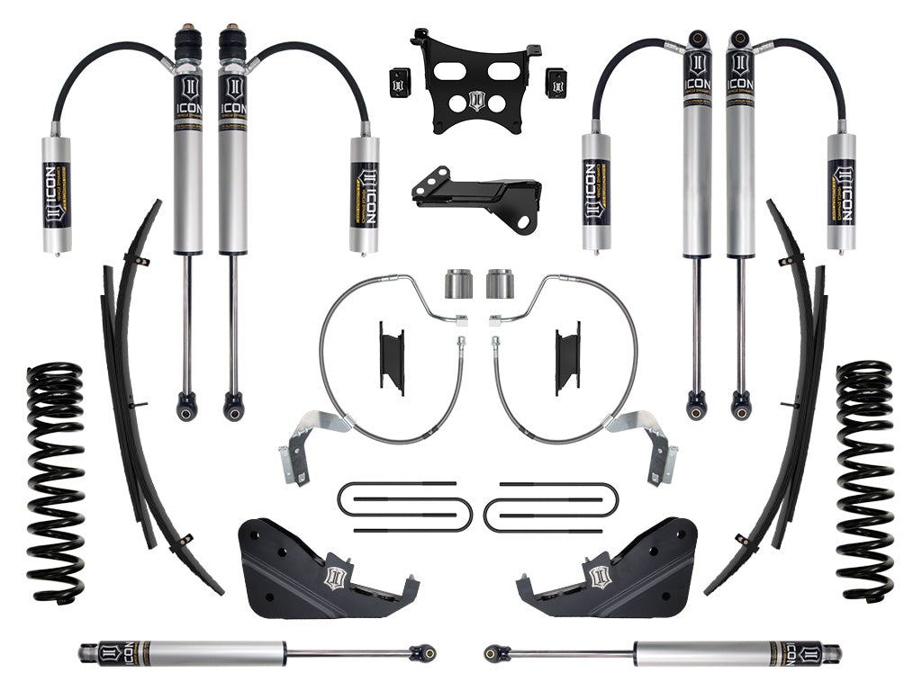 2023-2025 Ford F-250/F-350 Super Duty 4WD Gas 4.5 Inch Lift Stage 2 Suspension System W/ Expansion Packs Icon Vehicle Dynamics
