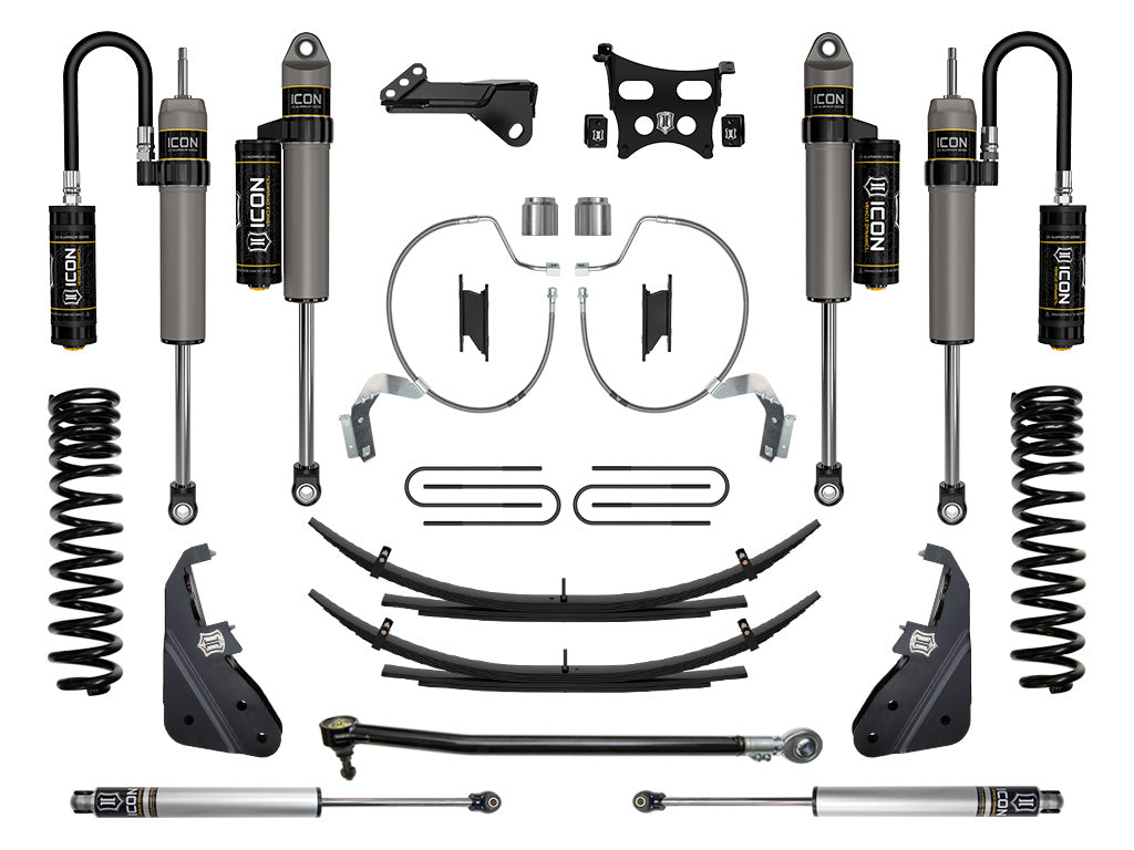 2023-2025 Ford F-250/F-350 Super Duty 4WD Gas 4.5 Inch Lift Stage 4 Suspension System W/ Expansion Packs Icon Vehicle Dynamics
