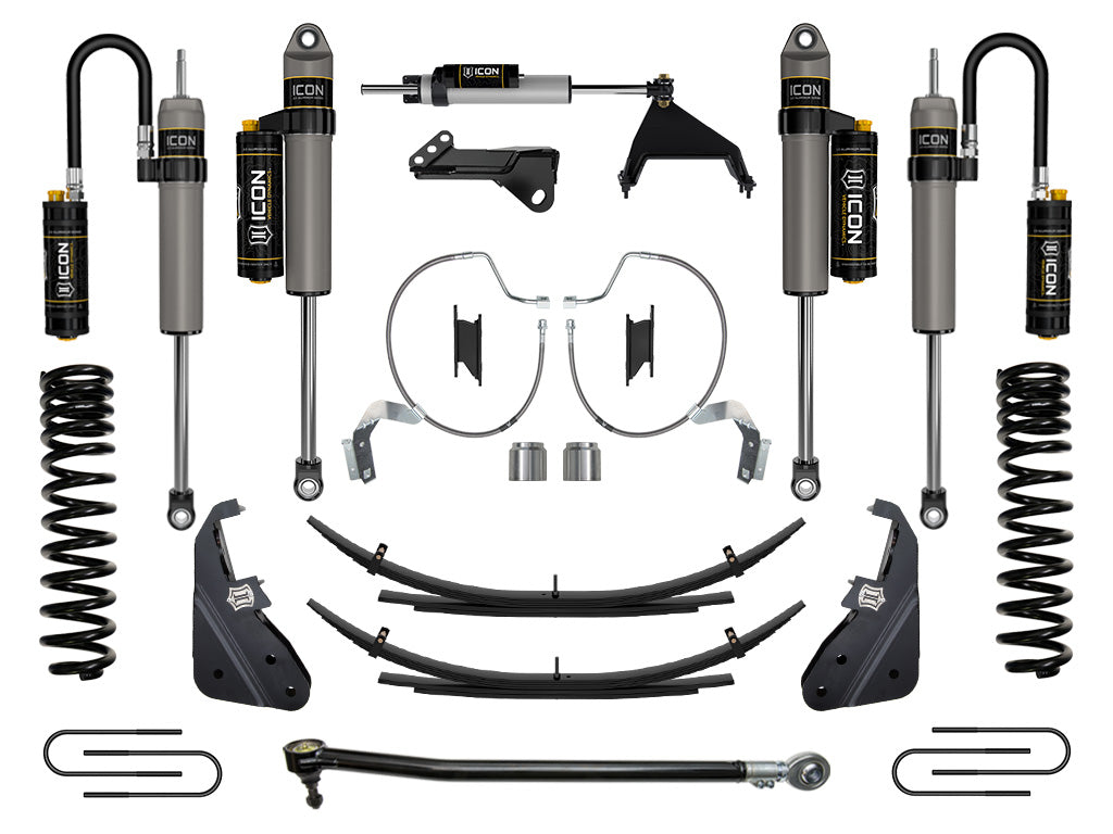 2023-2025 Ford F-250/F-350 Super Duty 4WD Gas 4.5 Inch Lift Stage 5 Suspension System W/ Expansion Packs Icon Vehicle Dynamics