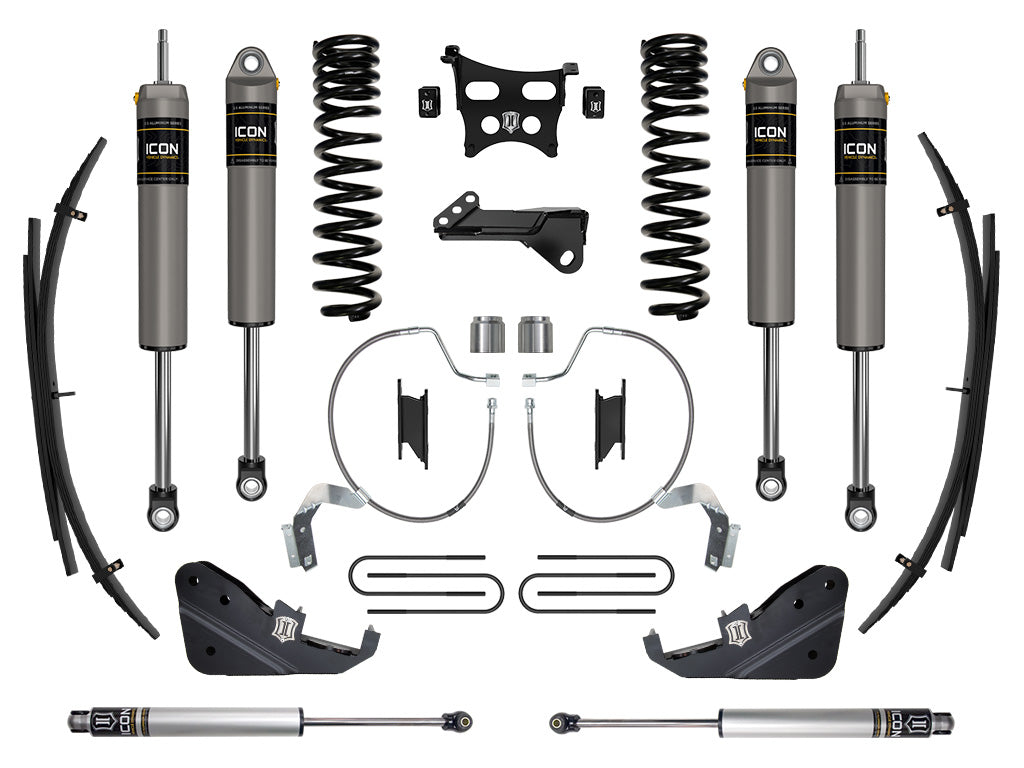2023-2025 Ford F-250/F-350 Super Duty 4WD Diesel 4.5 Inch Lift Stage 3 Suspension System W/ Expansion Packs Icon Vehicle Dynamics