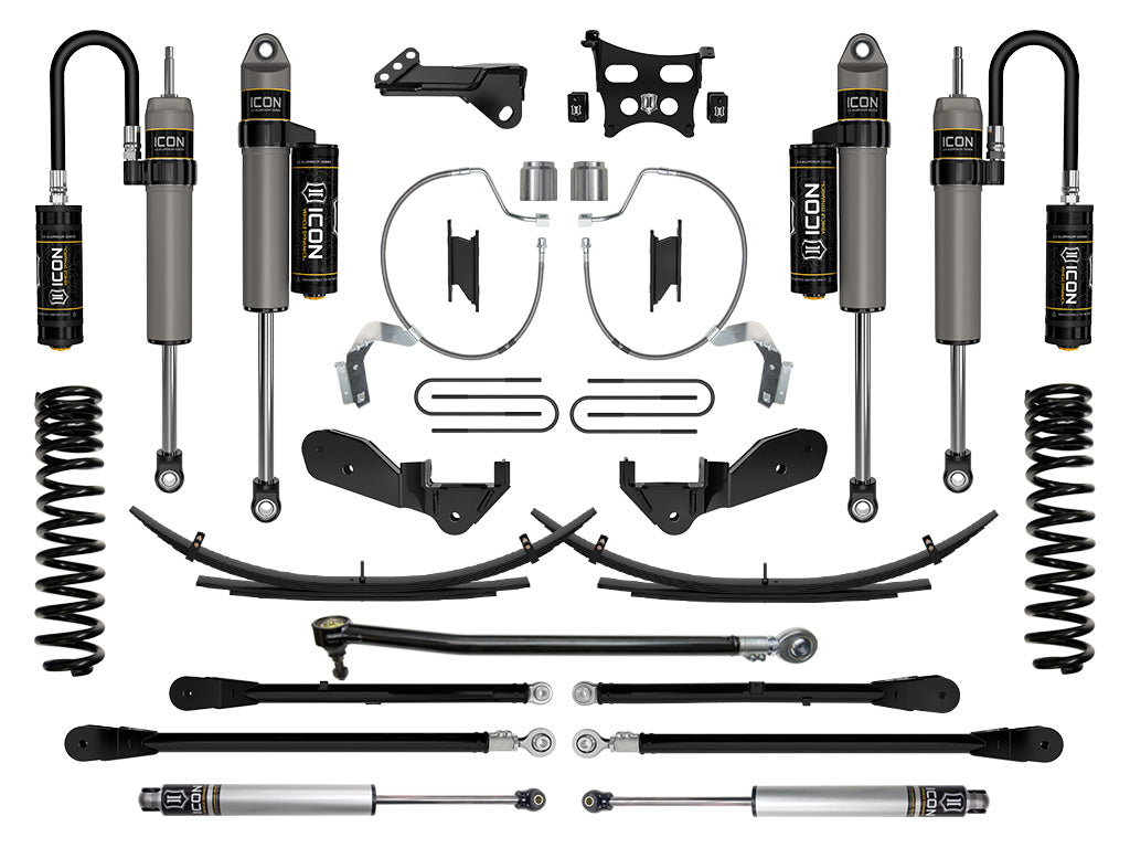 2023-2025 Ford F-250/F-350 Super Duty 4WD Diesel 4.5 Inch Lift Stage 6 Suspension System W/ Expansion Packs Icon Vehicle Dynamics