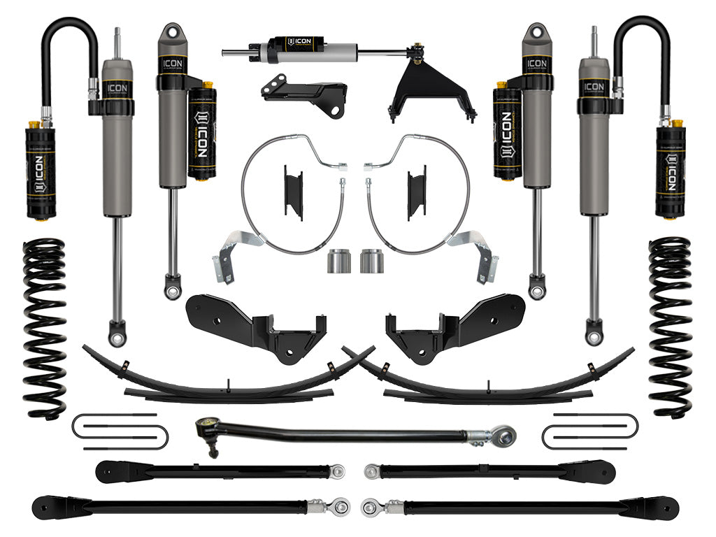 2023-2025 Ford F-250/F-350 Super Duty 4WD Diesel 4.5 Inch Lift Stage 7 Suspension System W/ Expansion Packs Icon Vehicle Dynamics