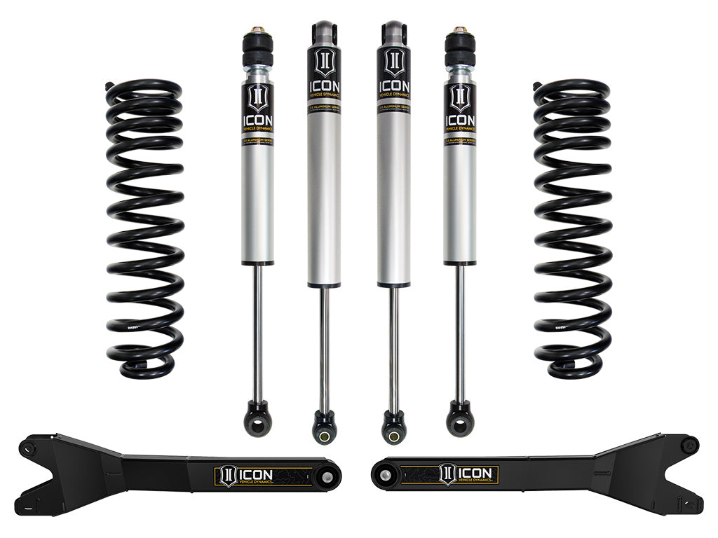 2023-2025 Ford F-250/F-350 Super Duty 4WD Gas 2.5 Inch Lift Stage 1 Suspension System W/ Radius Arms Icon Vehicle Dynamics