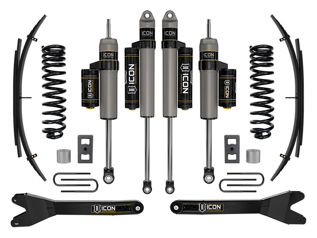 2023-2025 Ford F-250/F-350 Super Duty 4WD Gas 2.5 Inch Lift Stage 2 Suspension System W/ Radius Arms And Expansion Packs Icon Vehicle Dynamics